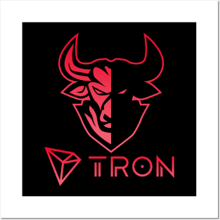 Tron coin Crypto coin Crytopcurrency Posters and Art